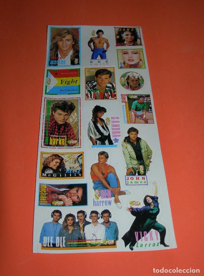 Pegatinas de colecci&oacute;n: PEGATINAS / ADHESIVOS REVISTA SUPER POP - REX SMITH - JANET - OLE OLE ... - NUNCA PEGADAS -