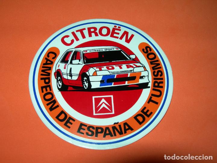 Pegatinas de colecci&oacute;n: ANTIGUA PEGATINA / ADHESIVO CITROEN CAMPE&Oacute;N DE ESPA&Ntilde;A DE TURISMOS - NUNCA PEGADA -