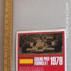Pegatinas de colección: PEGATINA. GRAN PRIX FORMULA 1. 1978. JARAMA. MALBORO WORLD CHAMPIONSHIP TEAM. F1. MADRID