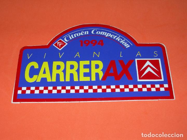 Pegatinas de colecci&oacute;n: PEGATINA / ADHESIVO CITRO&Euml;N COMPETICI&Oacute;N VIVAN LAS CARRERA AX 1994 - NUNCA PEGADA -