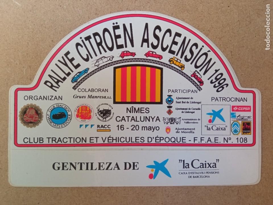 Pegatinas de colecci&oacute;n: RALLYE CITRO&Euml;N ASCENSION 1996 PEGATINA