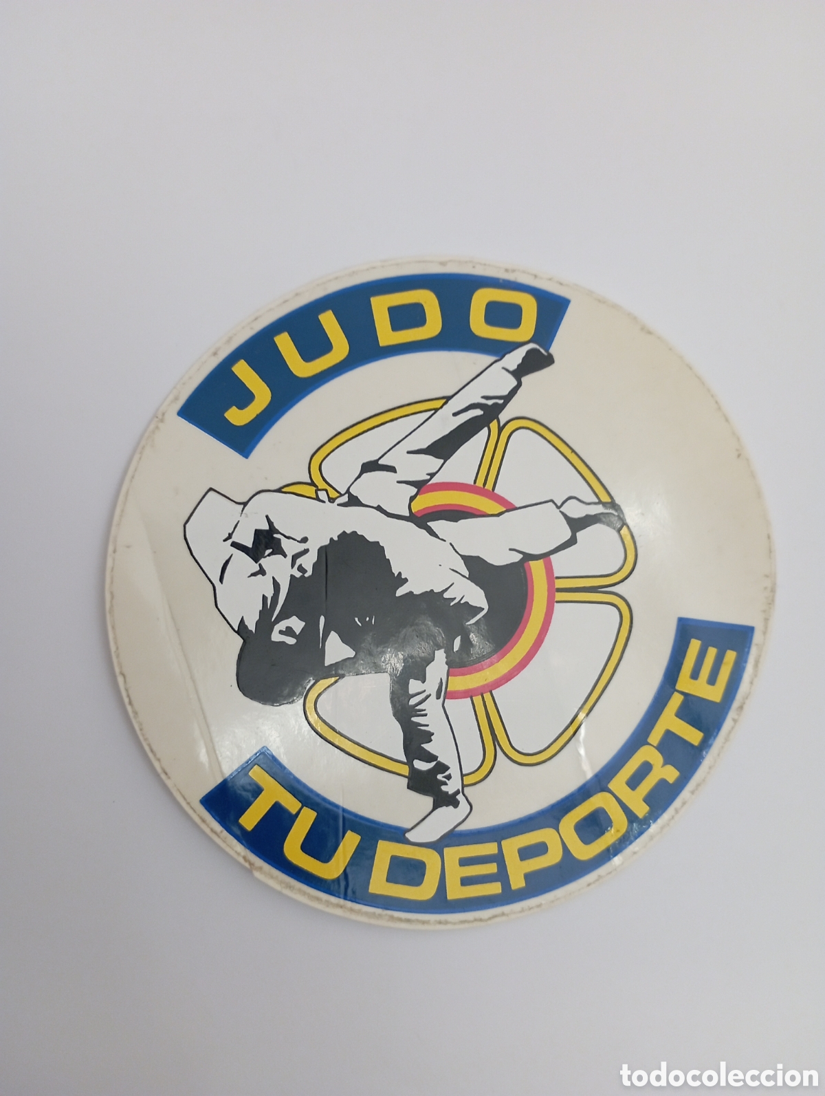 Autocollants de collection: PEGATINA PROMOCIONAL DE JUDO TU DEPORTE A&Ntilde;OS 80