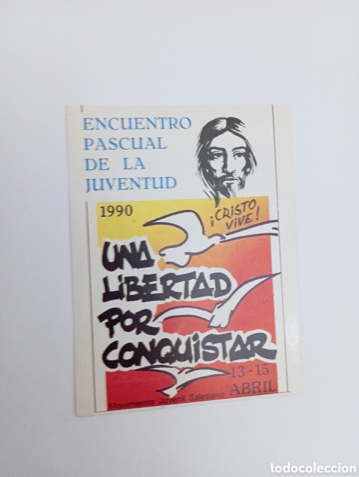 Autocollants de collection: PEGATINA PROMOCIONAL 1990 ENCUENTRO PASCUAL DE LA JUVENTUD CRISTIANA