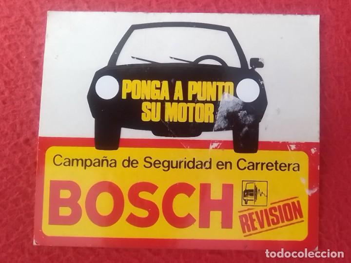 Pegatinas de colecci&oacute;n: PEGATINA ADHESIVO OLD STICKER AUTOCOLLANT BOSCH PONGA A PUNTO SU MOTOR REVISI&Oacute;N CAMPA&Ntilde;A DE SEGURIDAD