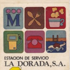 Pegatinas de colección: CAMBRILS (TARRAGONA) - ESTACIÓN DE SERVICIO LA DORADA - ANTIGUA PEGATINA - 101X75MM. Lote 363777800