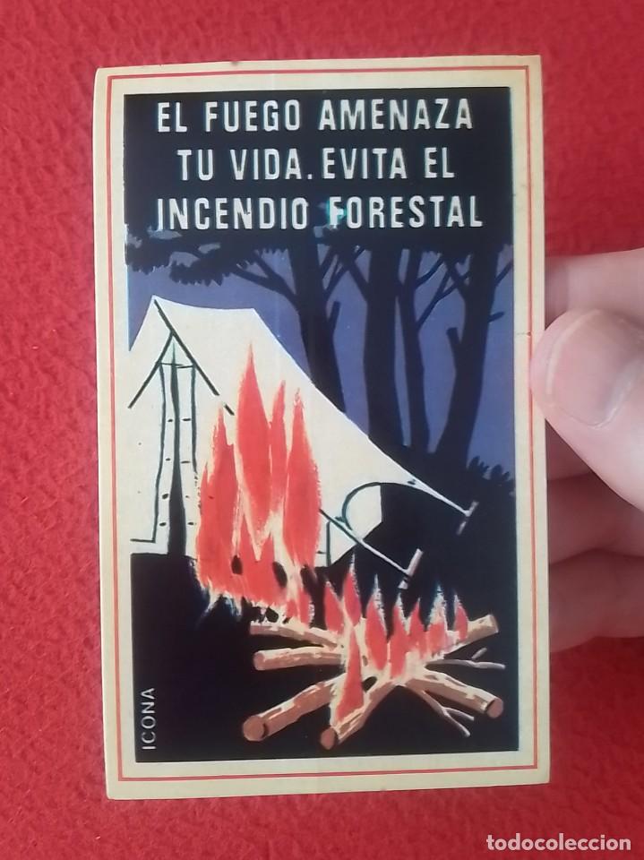 Pegatinas de colecci&oacute;n: PEGATINA ADHESIVO STICKER ICONA EL FUEGO AMENAZA TU VIDA EVITA EL INCENDIO FORESTAL FOREST FIRES....