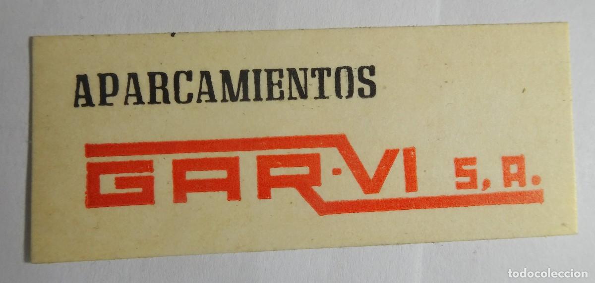 Pegatinas de colecci&oacute;n: ADHESIVO PEGATINA, APARCAMIENTOS GARVI S.A., VER FOTOS
