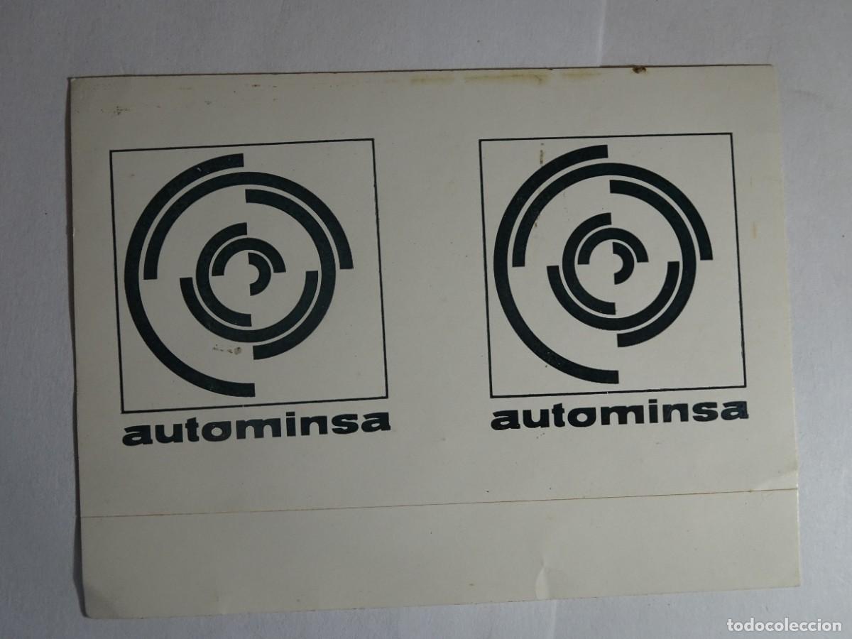 Pegatinas de colecci&oacute;n: ADHESIVO PEGATINA, AUTOMINSA, VER FOTOS
