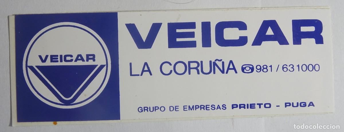 Pegatinas de colecci&oacute;n: ADHESIVO PEGATINA, VEICAR , LA CORU&Ntilde;A, VER FOTOS