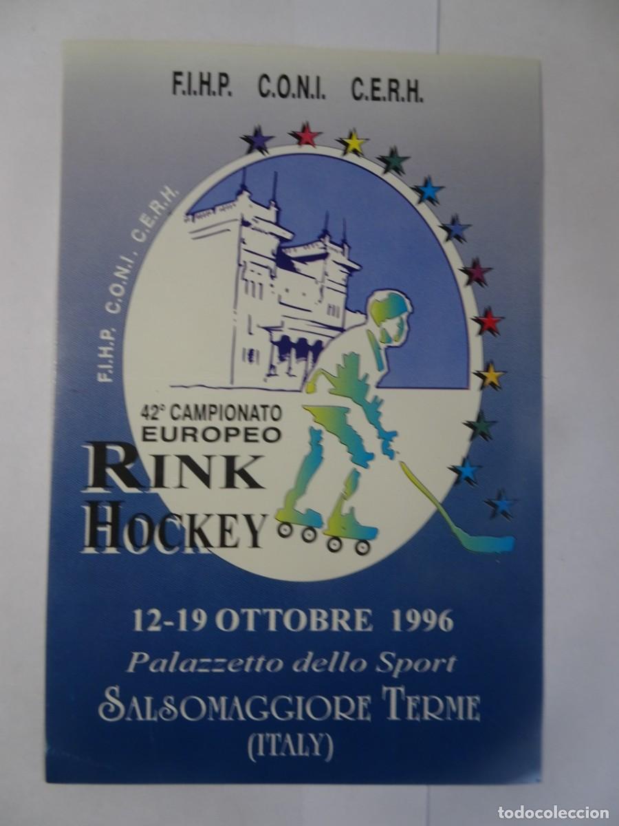 Adesivi di collezione: ADHESIVO PEGATINA ,42&ordm; CAMPEONATO EUROPEO RINK HOCKEY, 1996, VER FOTOS