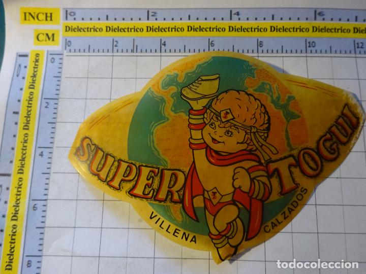 Collection stickers: PEGATINA DE MARCAS DE ROPA. CALZADO INFANTIL SUPER TOGUI VILLENA ALICANTE. 97