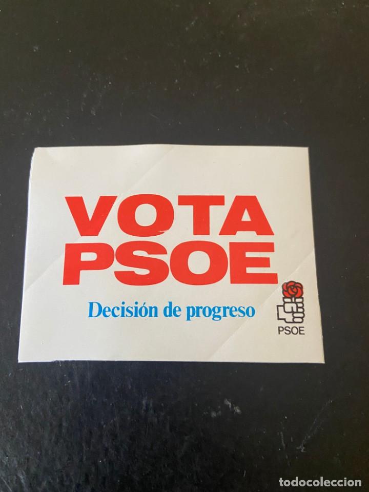 Sammlung von Aufklebern: PEGATINA VOTA PSOE