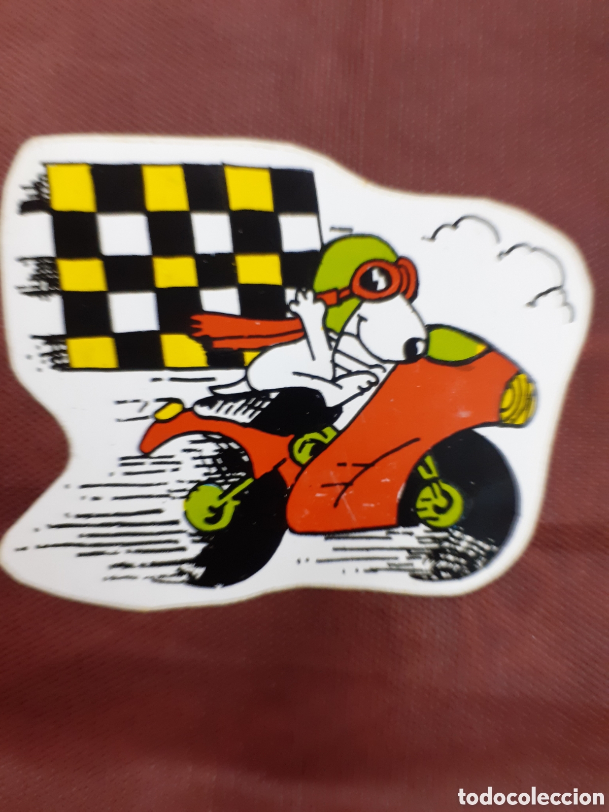 Pegatinas de colecci&oacute;n: PEGATINA ADHESIVA SNOOPY A TODO GAS