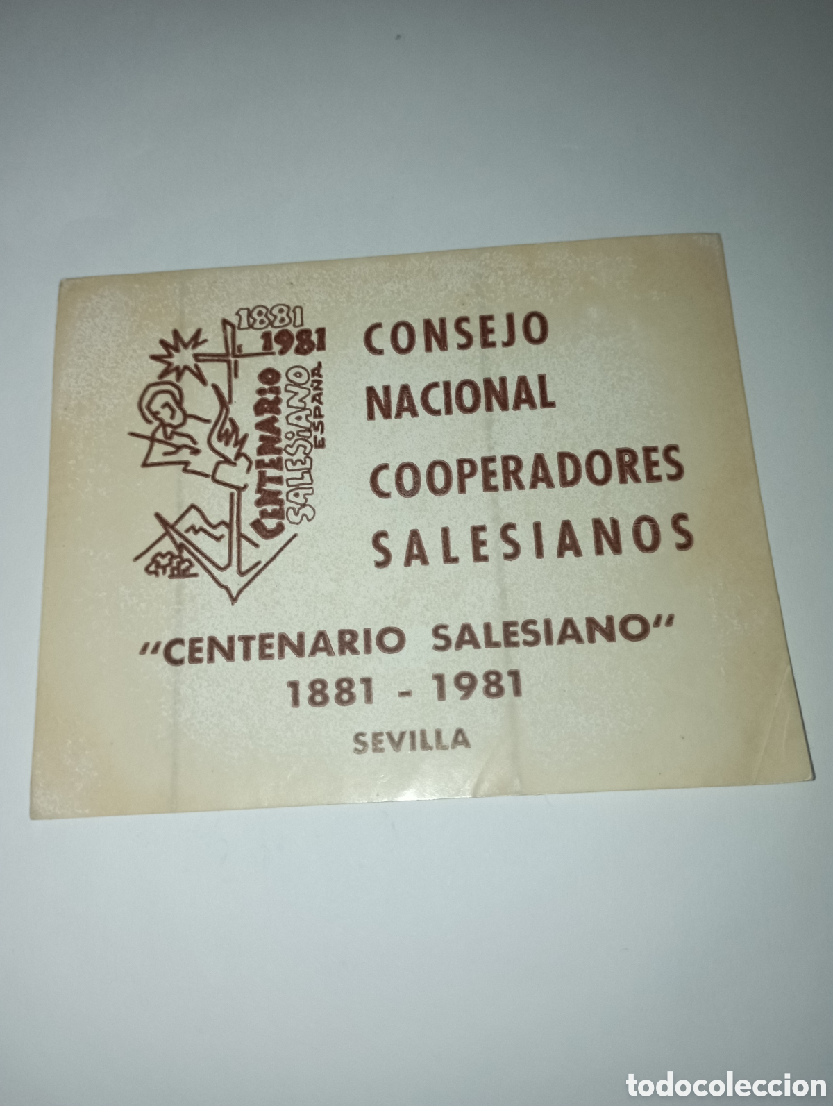 Pegatinas de colecci&oacute;n: PEGATINA PROMOCIONAL PROPAGANDA CONSEJO NACIONAL COOPERADORES SALESIANOS 1981 A&Ntilde;OS 80