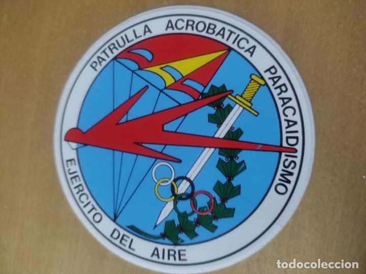 Pegatinas de colecci&oacute;n: PATRULLA ACROBATICA PARACAIDISMO ____ADHESIVO PEGATINA 9 CM ALTO MILITAR AVIACION EJERCITO AIRE