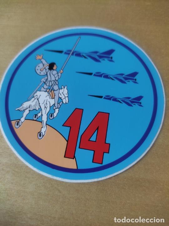 Pegatinas de colecci&oacute;n: ESCUADRON ALA 14 **** ADHESIVO PEGATINA 9 CM ALTO MILITAR AVIACION EJERCITO AIRE QUIJOTE ALBACETE