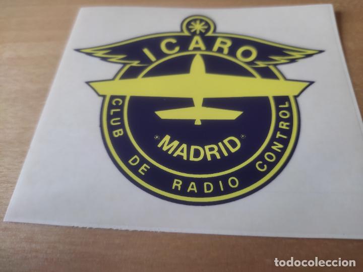 Sammlung von Aufklebern: ICARO CLUB RADIO CONTROL +++++ ADHESIVO PEGATINA 10 X 9 CM RETRO