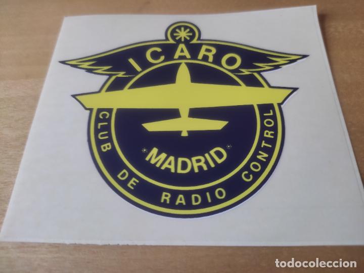 Collection stickers: ICARO CLUB RADIO CONTROL ++++++++ ADHESIVO PEGATINA 10 X 9 CM RETRO