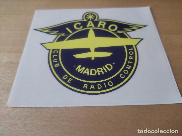 Autocolantes de cole&ccedil;&atilde;o: ICARO CLUB RADIO CONTROL +++____++ ADHESIVO PEGATINA 10 X 9 CM RETRO