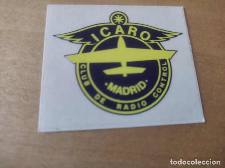 Pegatinas de colecci&oacute;n: ICARO CLUB RADIO CONTROL ++_____++ ADHESIVO PEGATINA 5 X 4 CM RETRO