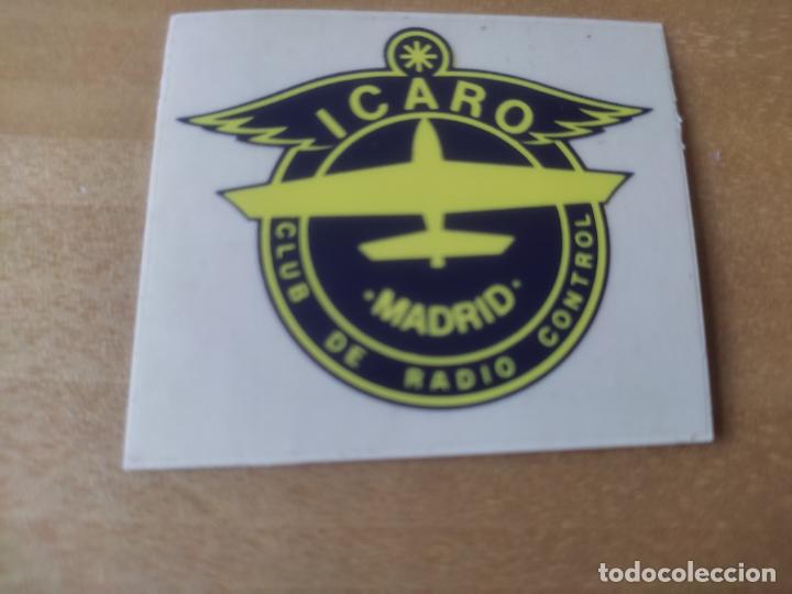 Autocolantes de cole&ccedil;&atilde;o: ICARO CLUB RADIO CONTROL ADHESIVO PEGATINA 5 X 4 CM RETRO