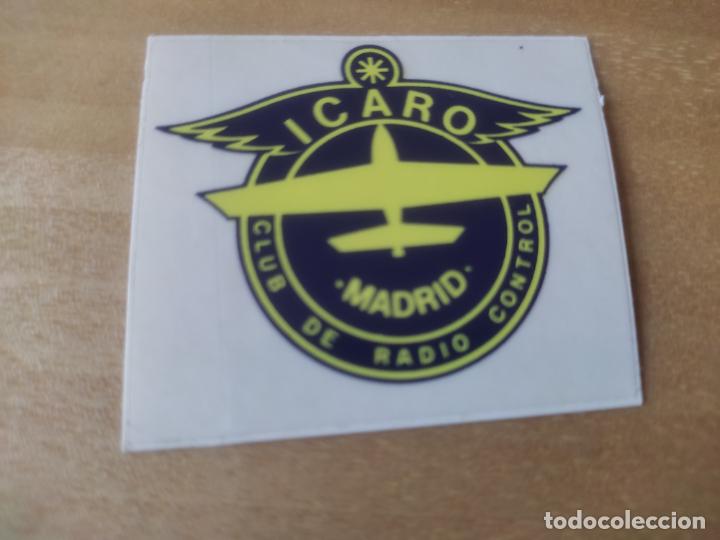 Pegatinas de colecci&oacute;n: ICARO CLUB RADIO CONTROL ** ADHESIVO PEGATINA 5 X 4 CM RETRO