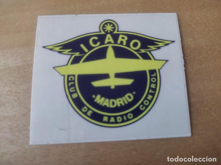 Autocollants de collection: ICARO CLUB RADIO CONTROL **** ADHESIVO PEGATINA 5 X 4 CM RETRO