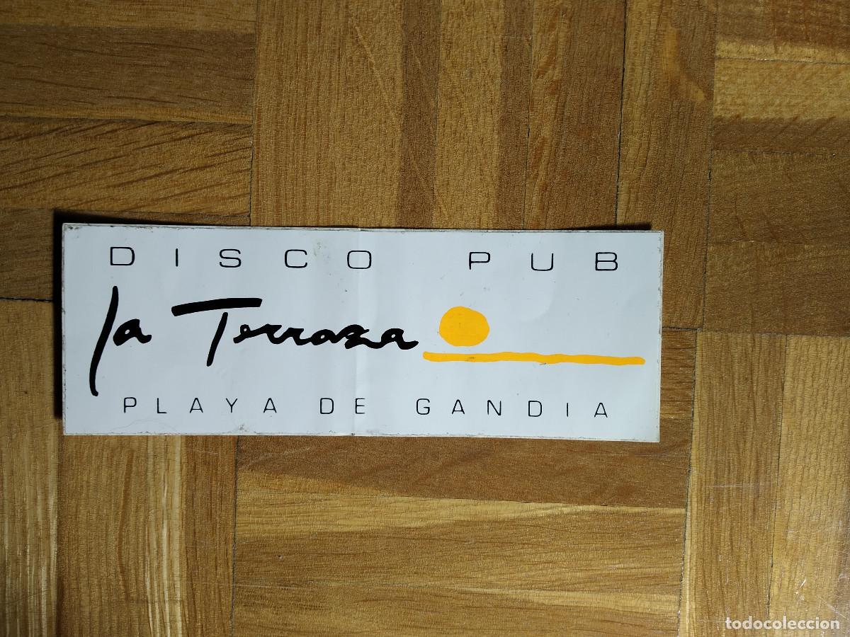 Pegatinas de colecci&oacute;n: PEGATINA DISCOTECA DISCO PUB LA TERRAZA PLAYA DE GANDIA