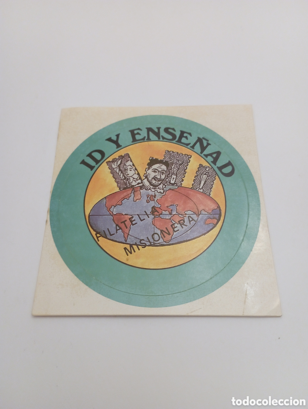 Pegatinas de colecci&oacute;n: PEGATINA PROMOCIONAL FILATELIA MISIONERA A&Ntilde;OS 80