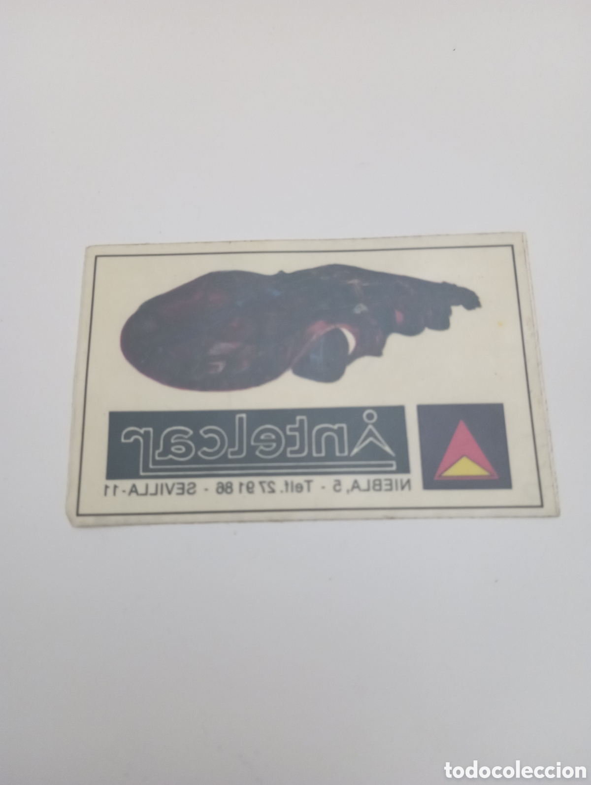 Pegatinas de colecci&oacute;n: INTELCAR PEGATINA PROMOCIONAL SEVILLA A&Ntilde;OS 80 NIEBLA
