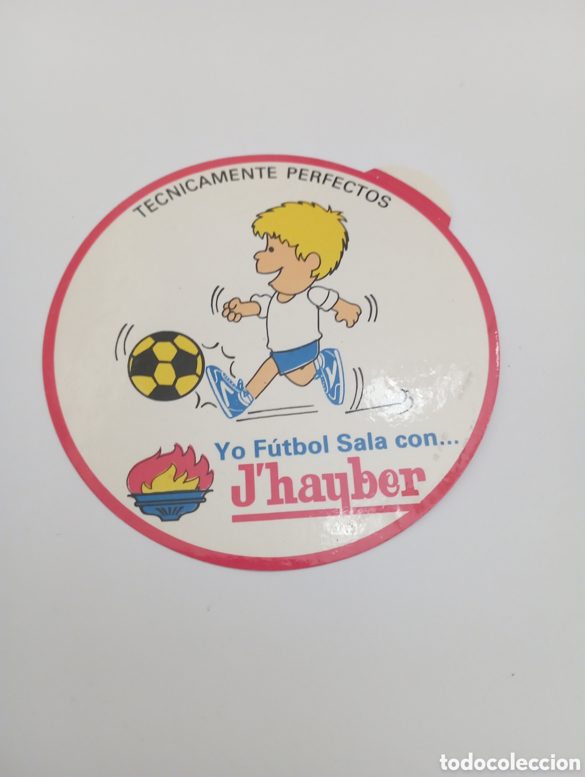 Pegatinas de colecci&oacute;n: PEGATINA DE PROPAGANDA PROMOCIONAL FUTBOL SALA J'HAYBER A&Ntilde;OS 80