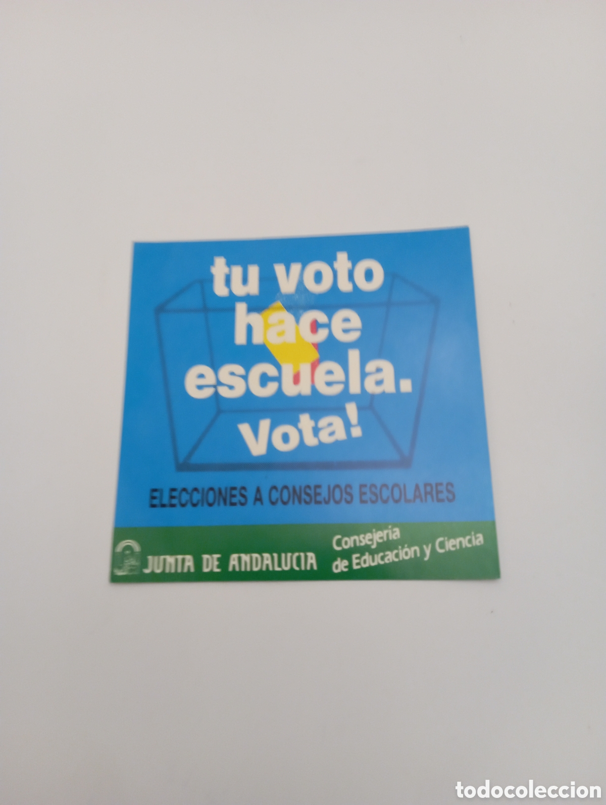 Pegatinas de colecci&oacute;n: PEGATINA PROMOCIONAL PROPAGANDA JUNTA DE ANDALUCIA ELECCIONES A CONSEJOS ESCOLARES