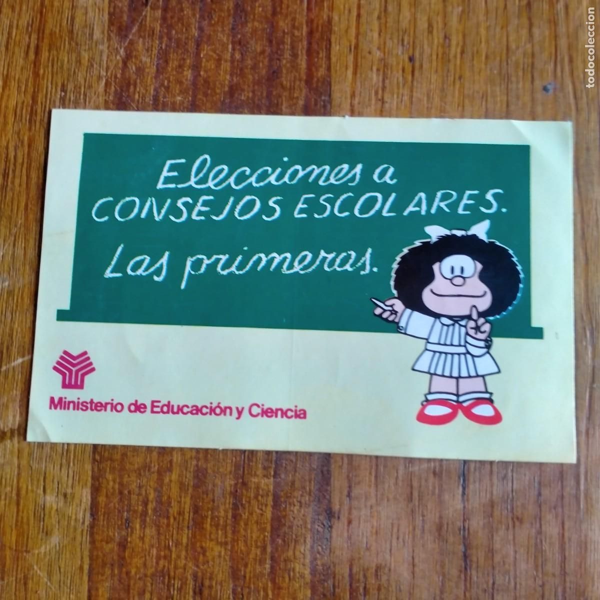 Pegatinas de colecci&oacute;n: PEGATINA POL&Iacute;TICA MAFALDA EDUCACI&Oacute;N