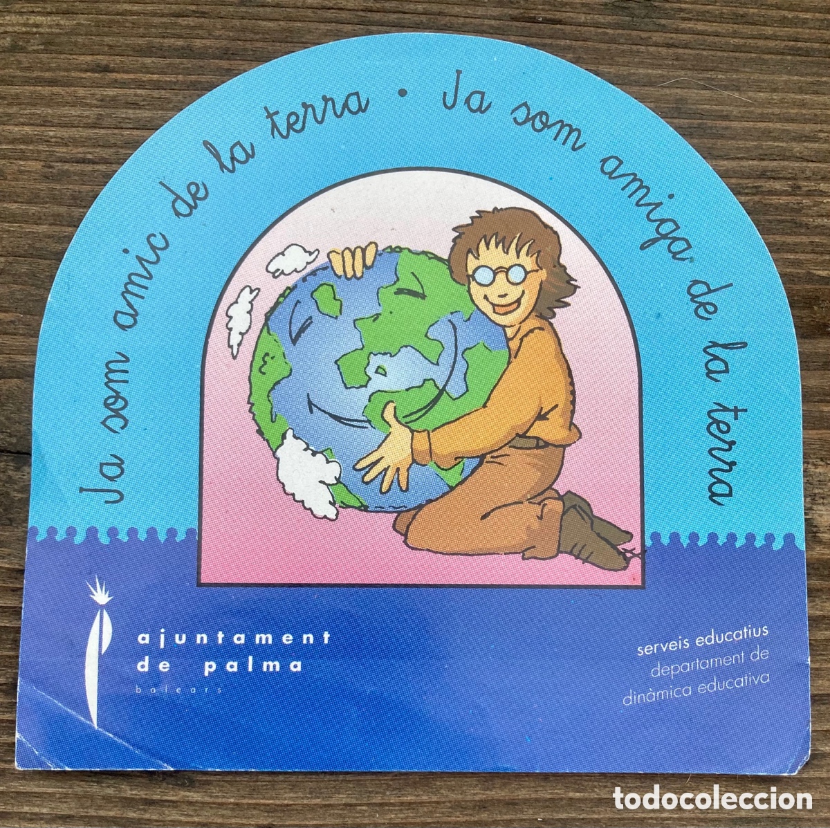 Pegatinas de colecci&oacute;n: Pegatina, amiigo de la tierra. Ayuntamiento Palma Mallorca. Logotipo pastanaga
