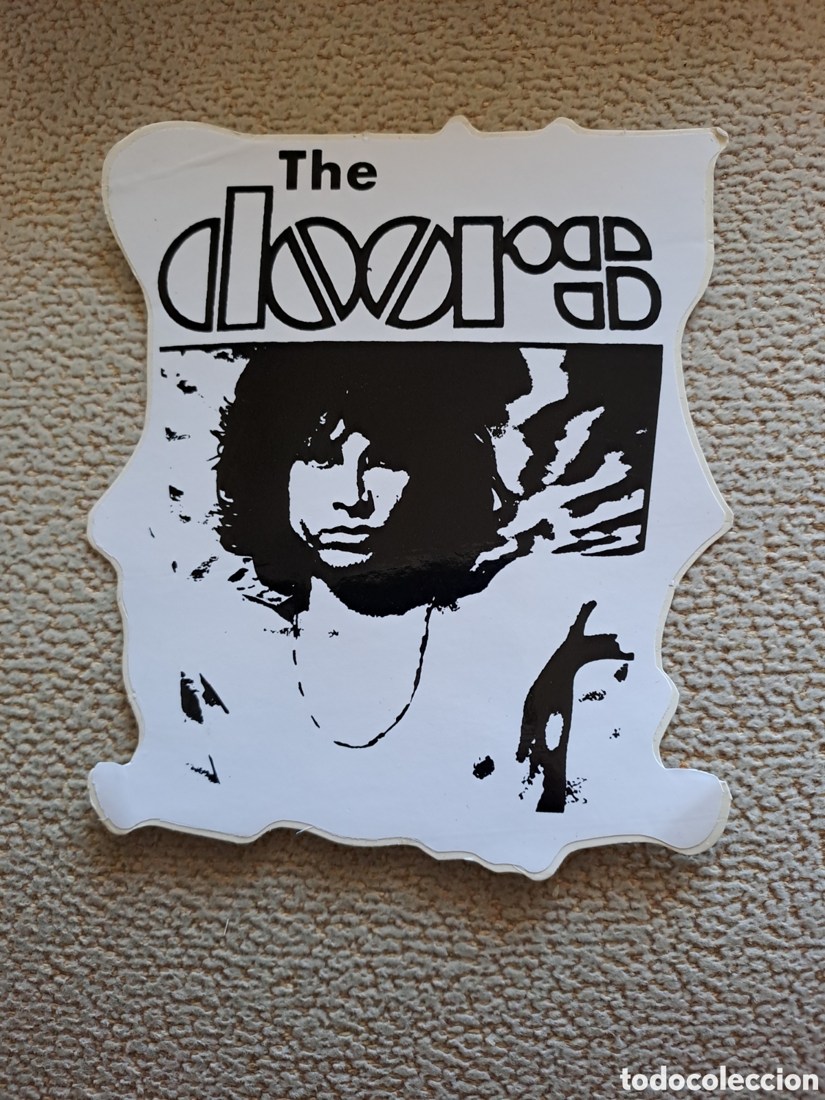 Pegatinas de colecci&oacute;n: PEGATINA ADHESIVA 13 x 11 THE DOORS SIN PEGAR NUEVA A&Ntilde;OS 80