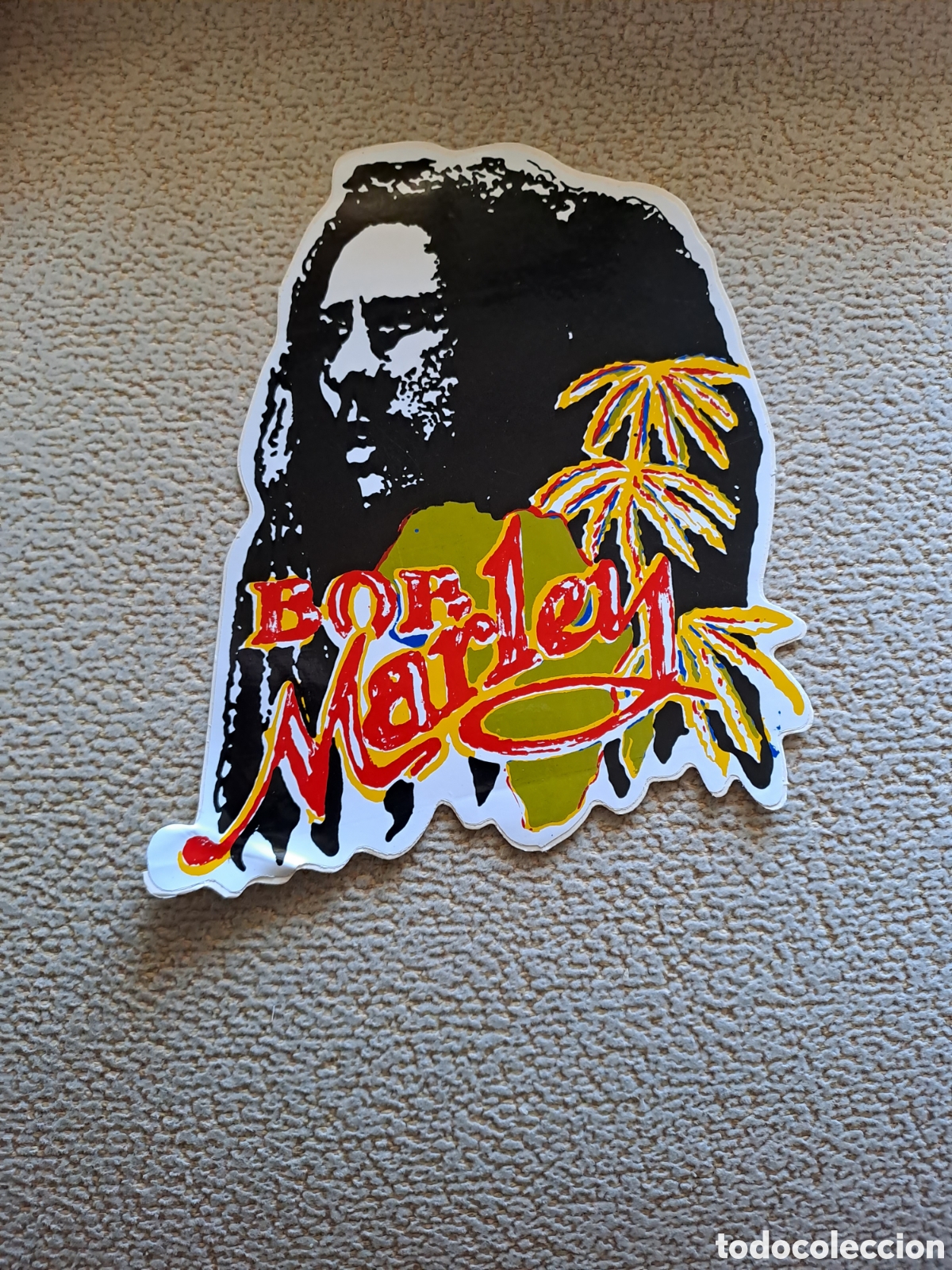 Pegatinas de colecci&oacute;n: PEGATINA ADHESIVA NUEVA BOB MARLEY 15 x 12