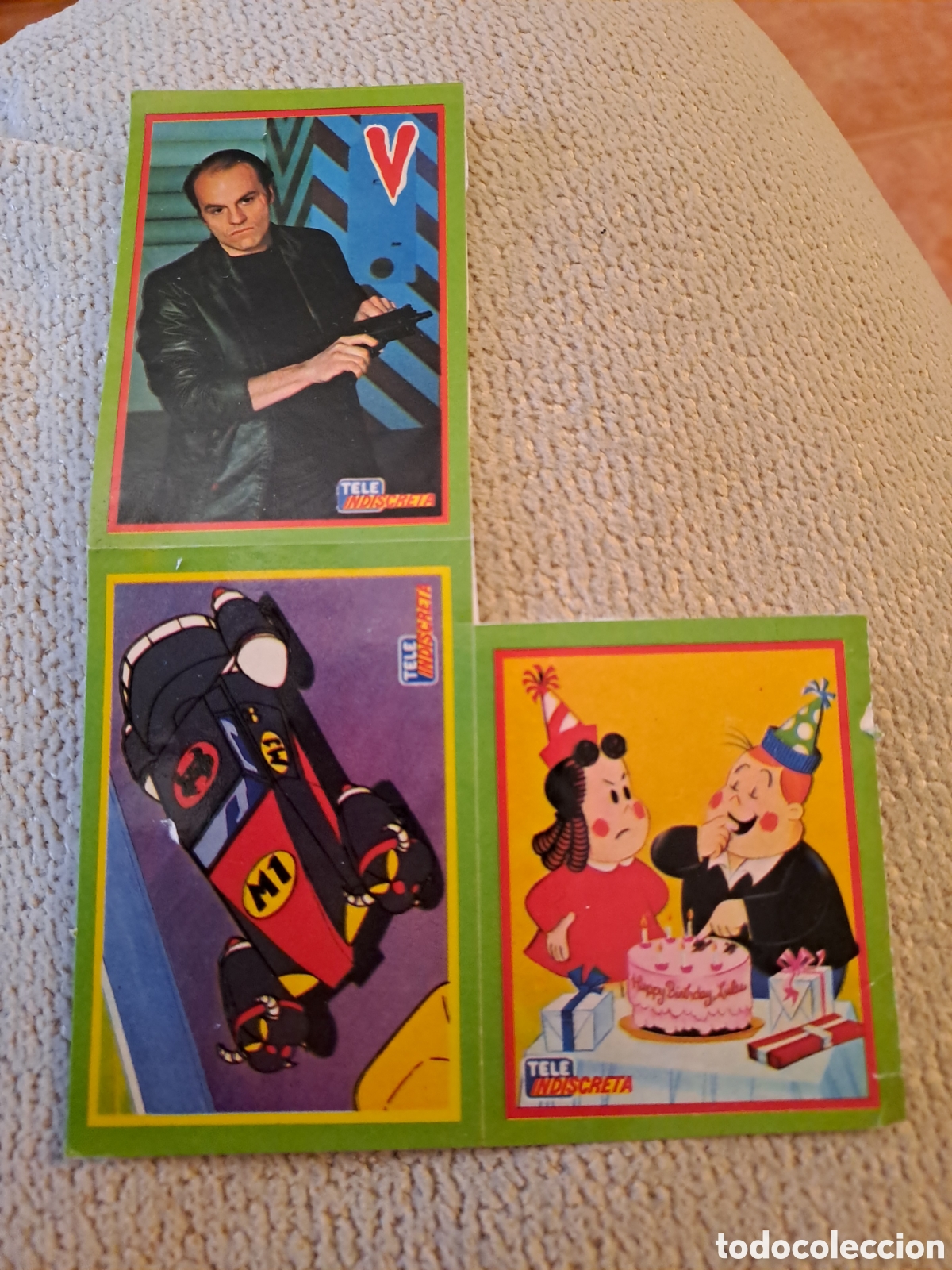 Pegatinas de colecci&oacute;n: PEGATINA TELE INDISCRETA NUEVA INSPECTOR GADCHET TYLER SERIE V Y LULU
