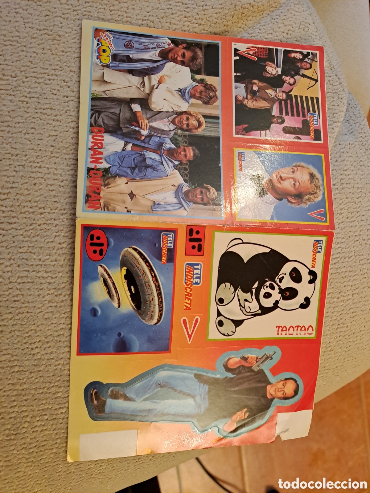 Pegatinas de colecci&oacute;n: PEGATINAS ADHESIVAS NUEVAS TELE INDISCRETA WILLY Y TYLER SERIE V DURAN DURAN TAO TAO