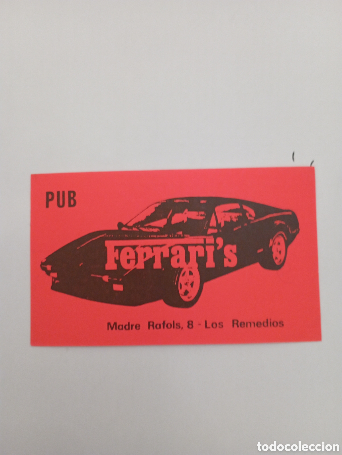 Pegatinas de colecci&oacute;n: PEGATINA PROMOCIONAL PROPAGANDA PUB FERRARI'S MADRE RAFOLS SEVILLA A&Ntilde;OS 80