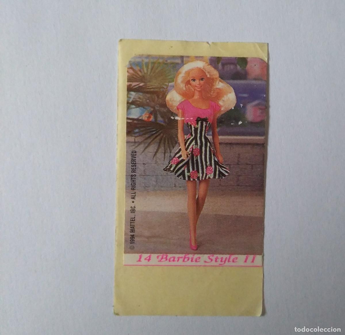Pegatinas de colecci&oacute;n: cromo chicle barbie coleccion barbi sticker chicles pegatina 1994 14 style