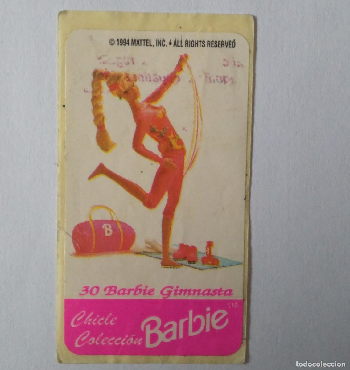 Pegatinas de colecci&oacute;n: cromo chicle barbie coleccion barbi sticker chicles pegatina 1994 30 gimnasta aerobic