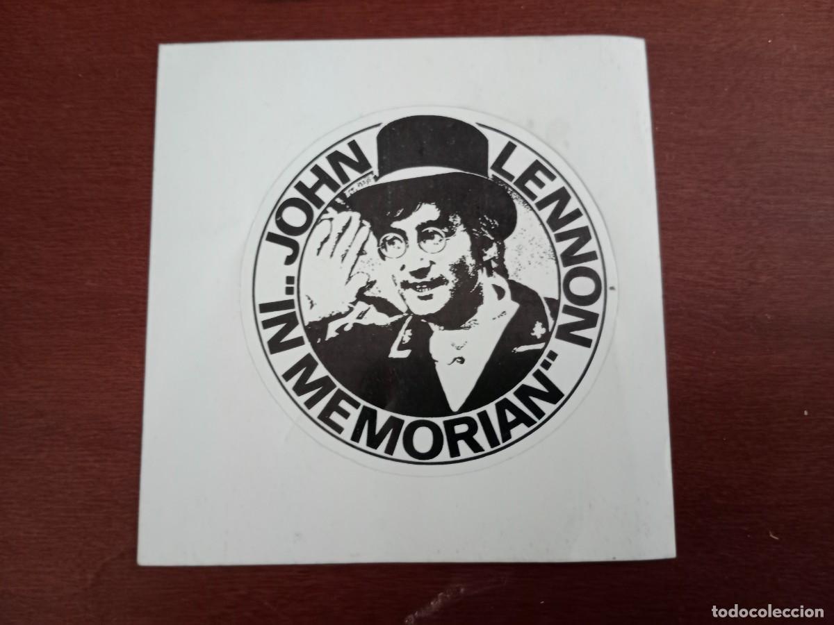 Pegatinas de colecci&oacute;n: PEGATINA / ADHESIVO JOHN LENNON - IN MEMORIAM - A&Ntilde;OS 80
