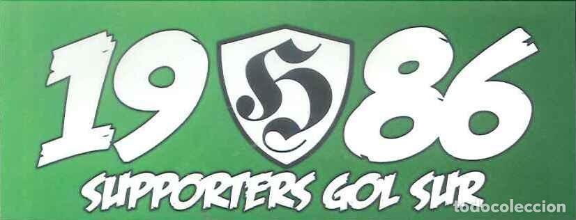 Autocolantes de cole&ccedil;&atilde;o: PEGATINA - ADHESIVO - FUTBOL - REAL BETIS - SUPPORTERS GOL SUR - 1986