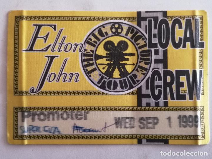 Pegatinas de colecci&oacute;n: PEGATINA ELTON JOHN, LOCAL CREW - THE BIG PICTURE TOUR, SEPTIEMBRE 1999