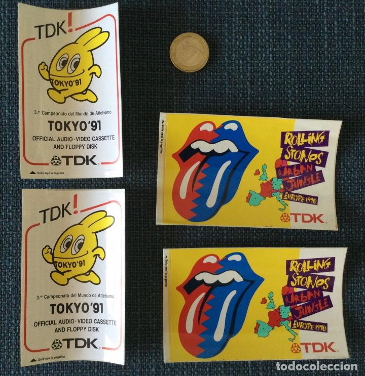 Pegatinas de colecci&oacute;n: TDK! Patrocinios Tokyo 91. Rolling Stones Urban Jungle Tour