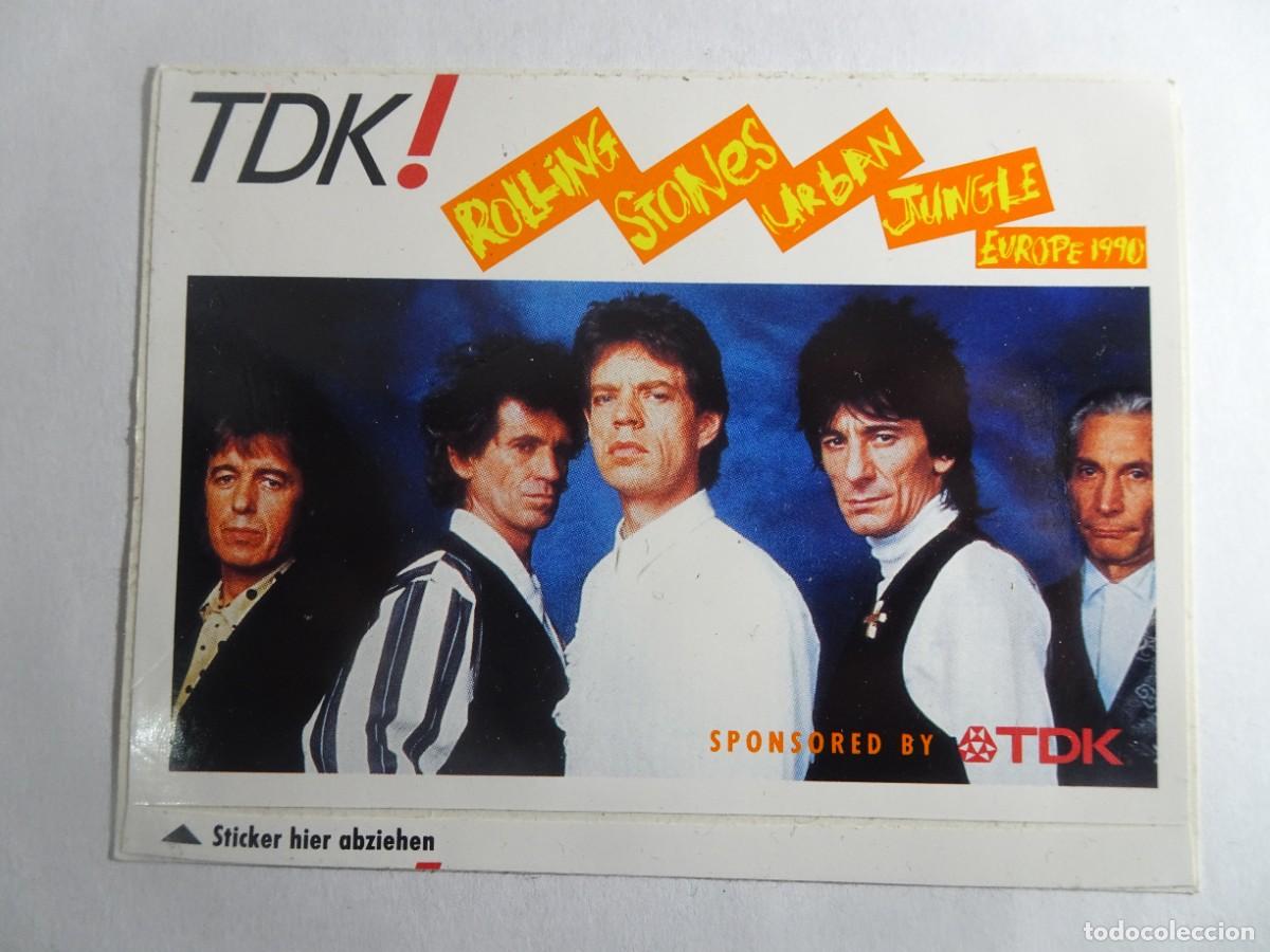 Pegatinas de colecci&oacute;n: PEGATINA, ADHESIVO, ROLLING STONES, URBAN JUNGLE, EUROPE 1990 - TDK, VER FOTOS