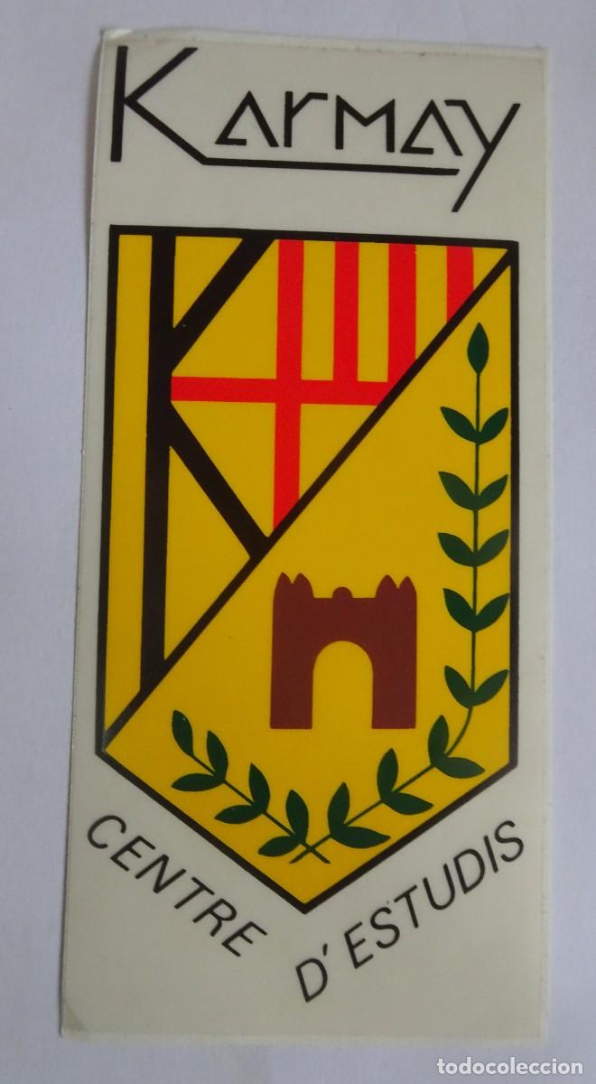 Collection stickers: PEGATINA, ADHESIVO, KARMAY CENTRE D'ESTUDIS, VER FOTOS