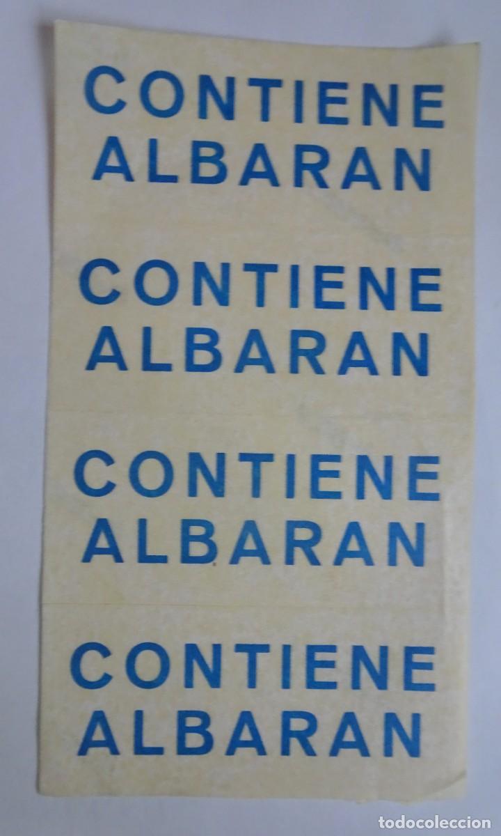 Collection stickers: PEGATINA, ADHESIVO, CONTIENE ALBAR&Aacute;N , VER FOTOS