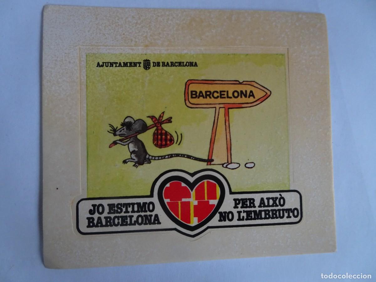Autocolantes de cole&ccedil;&atilde;o: PEGATINA, ADHESIVO, JO ESTIMO BARCELONA, AJUNTAMENT BCN , VER FOTOS