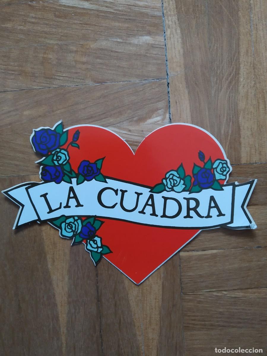 Pegatinas de colecci&oacute;n: PEGATINA RESTAURANTE LA CUADRA BADAJOZ. CORAZON SIN PEGAR